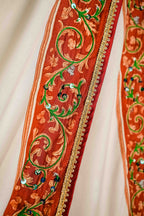 Amaranth Bagh - Handcrafted Raw Silk Shawl by Vashah - Shopping Karado