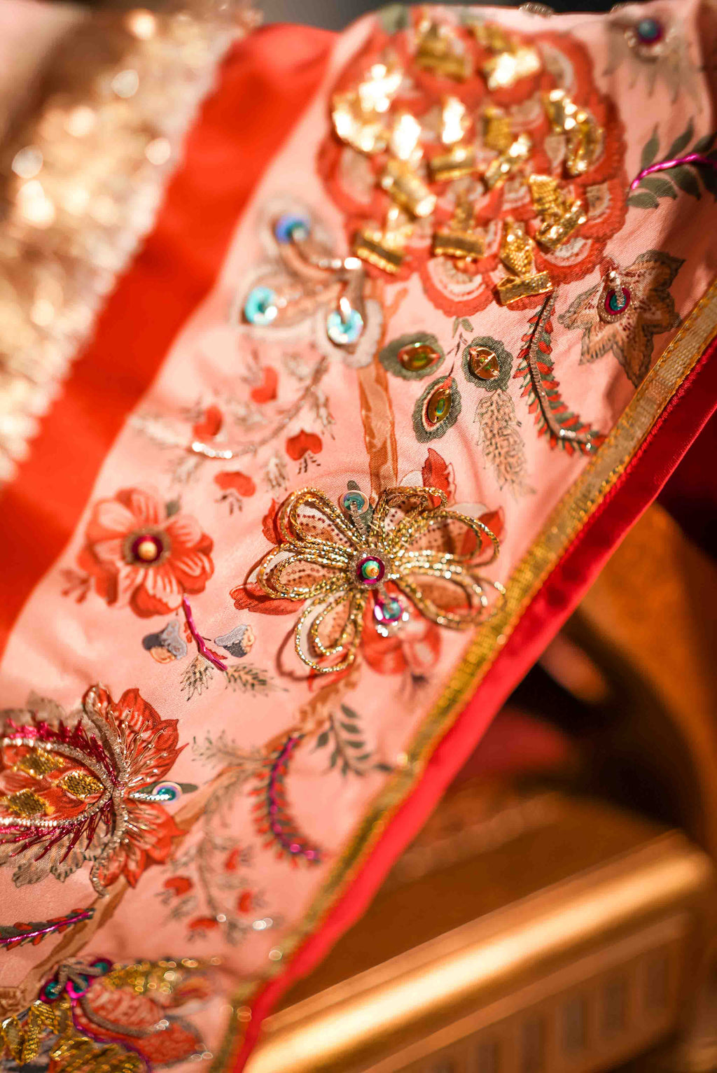 Maah e Gul - Pink Embroidered Luxury Shawl - Buy Online Pakistan