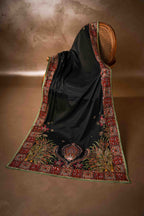 Vashah Shabnam - Hand Embroidered Raw Silk Shawl - Shopping Karado