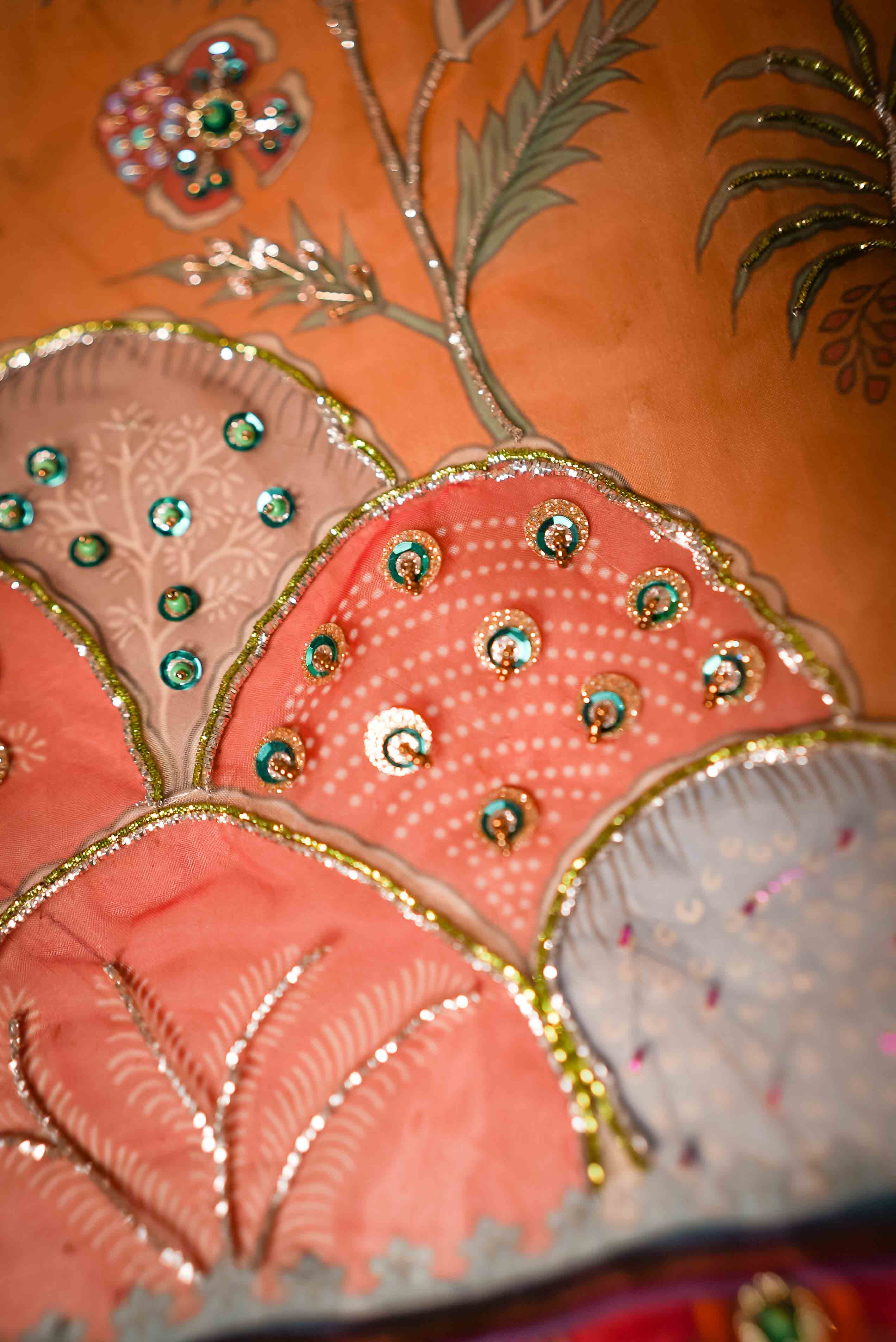 Noor e Rohini - Handcrafted Organza Shawl by Vashah - Shopping Karado