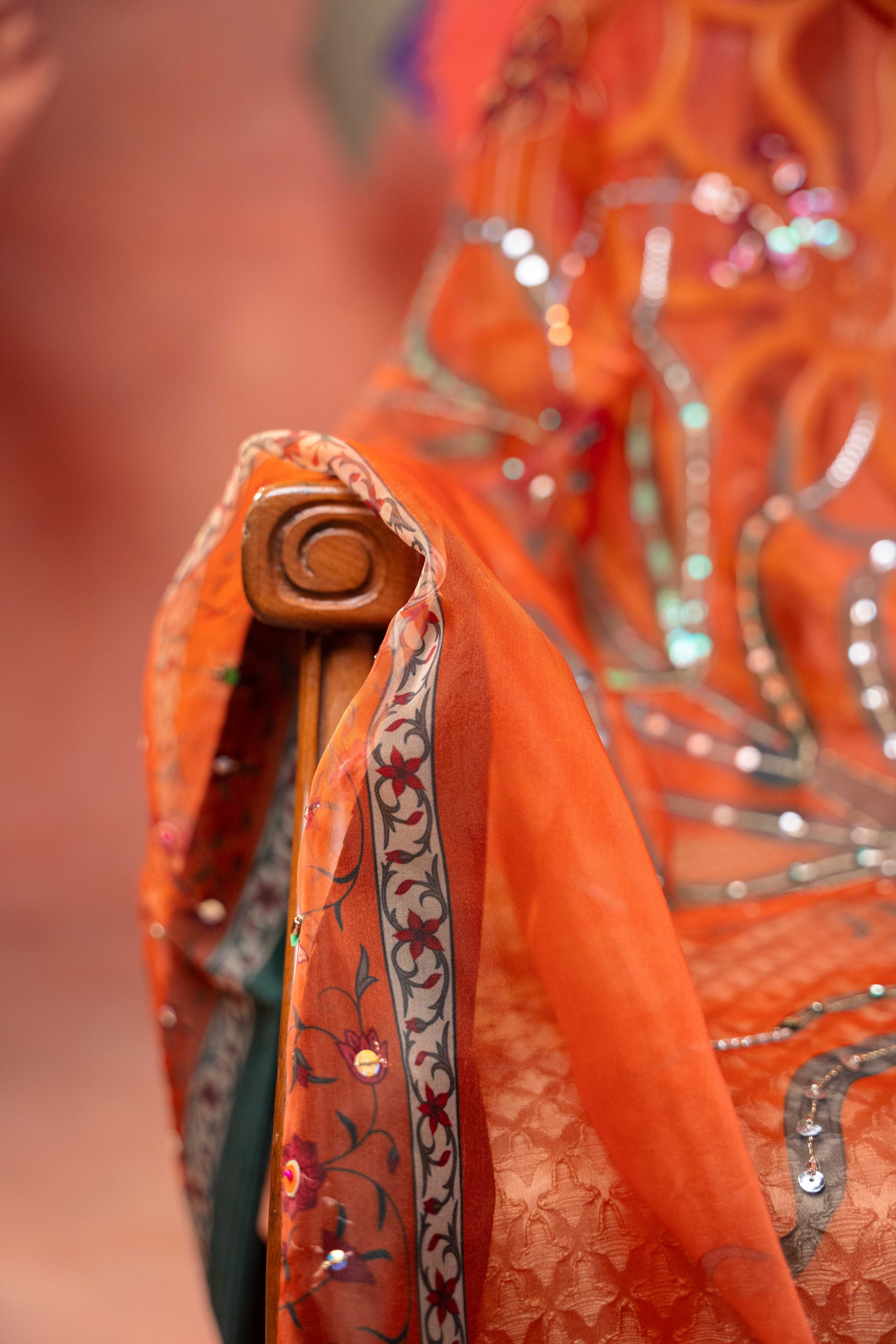 Banaras - Handcrafted Organza Shawl by Vashah - Shopping Karado