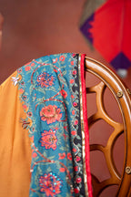 Rang Mahal - Silver Embroidered Luxury Shawl - Buy Online Pakistan