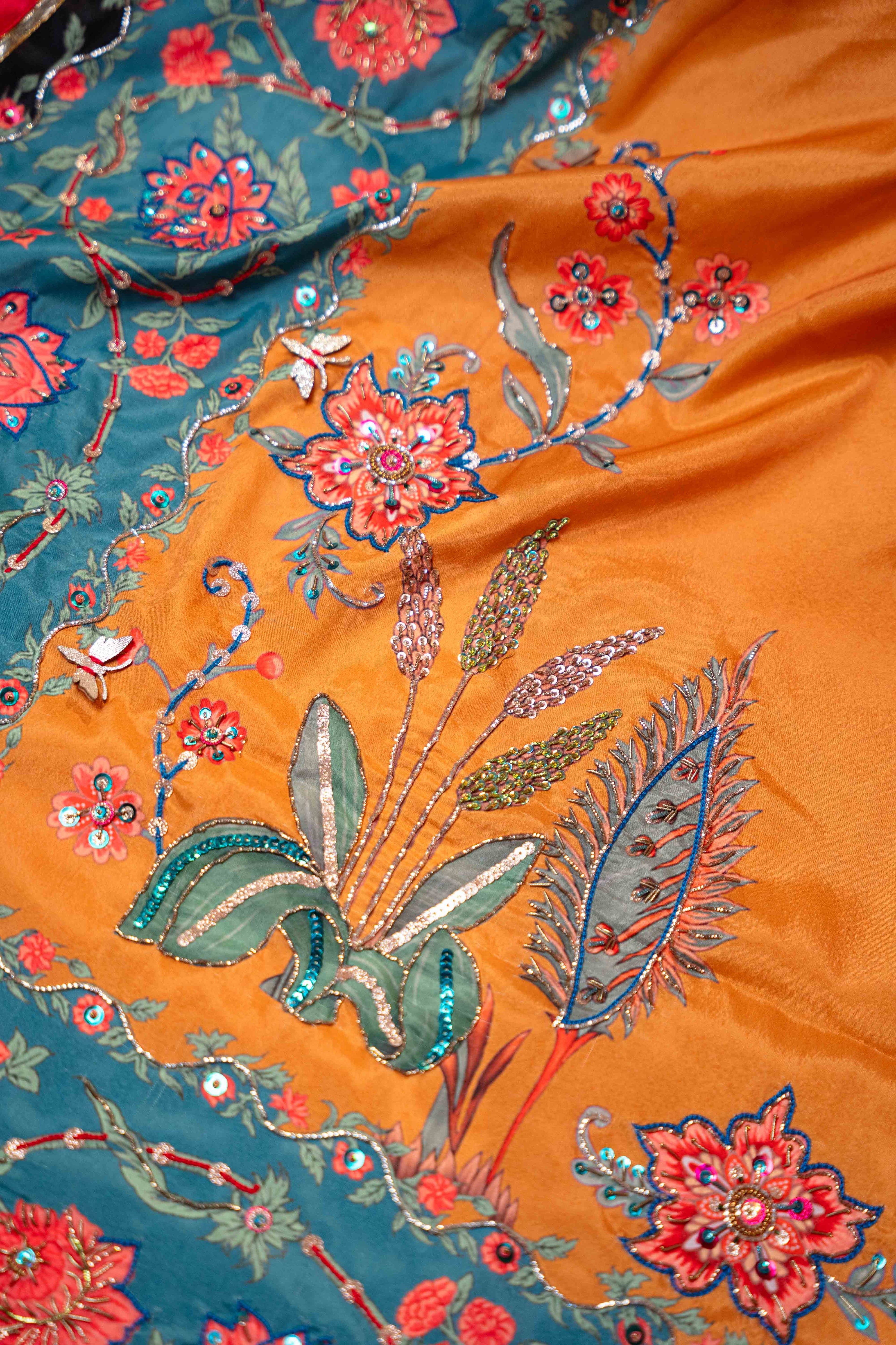 Rang Mahal - Handcrafted Raw Silk Shawl by Vashah - Shopping Karado