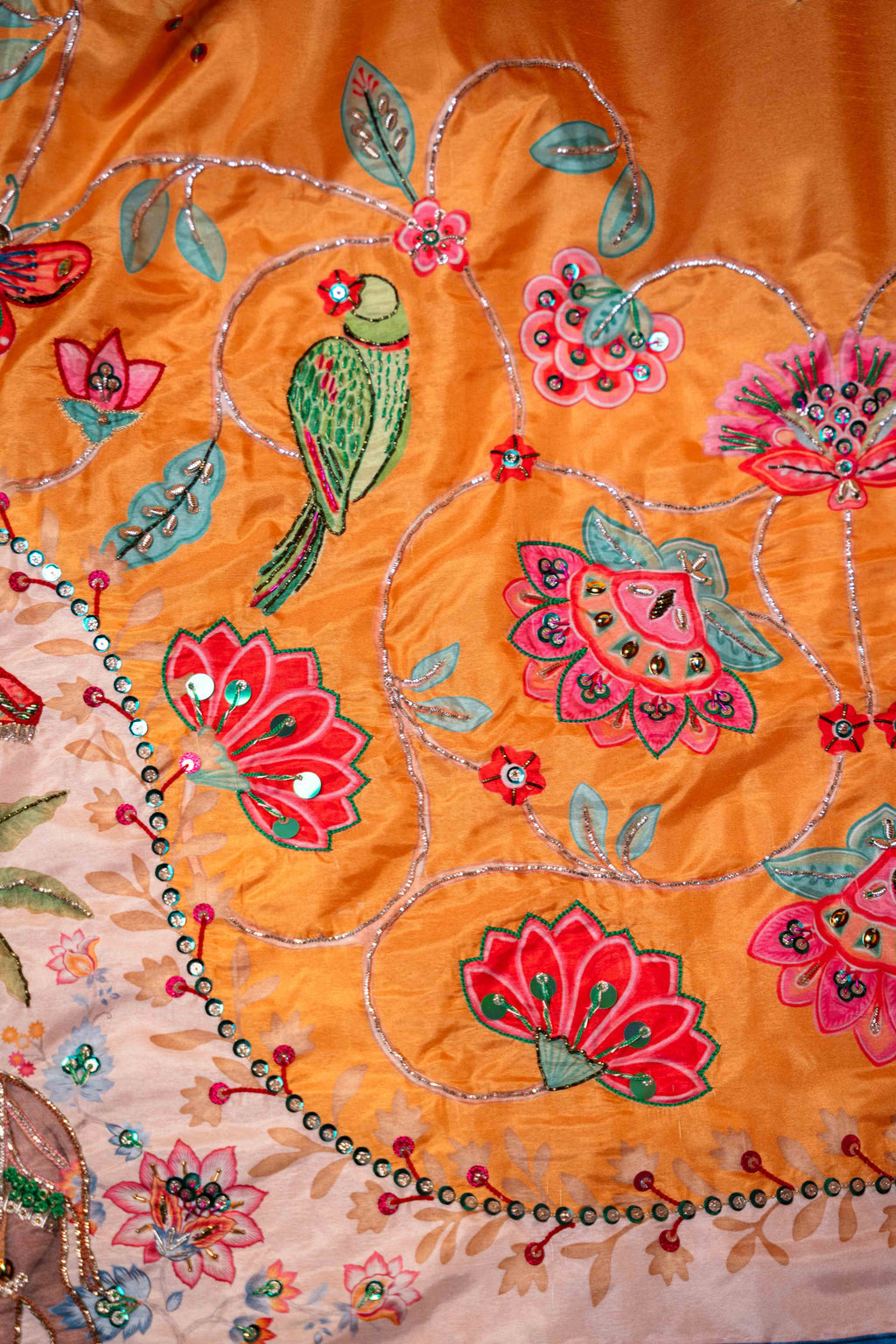 Poshaq Shawl Detail View - Luxury Pakistani Shawl - shoppingkarado.com