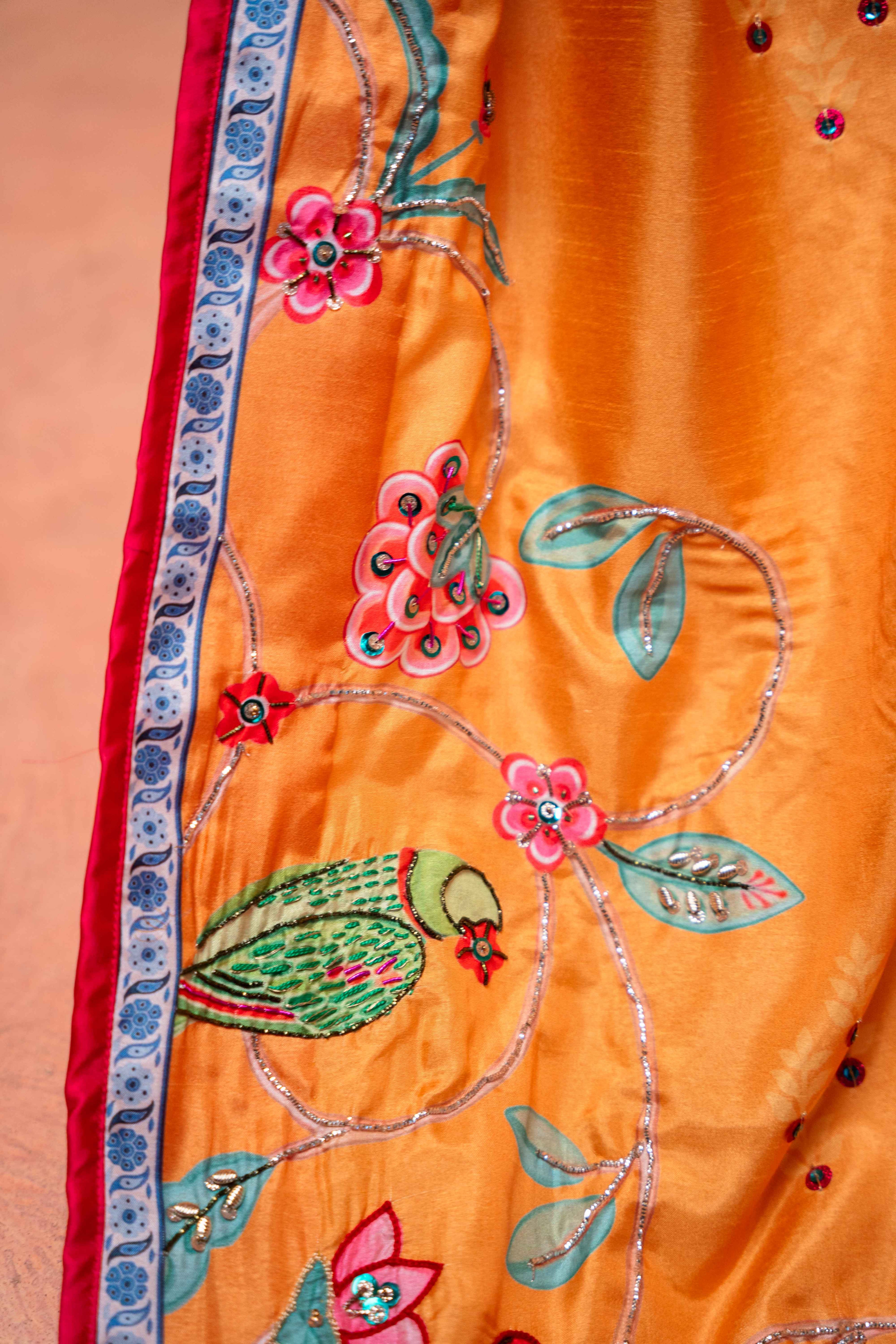 Poshaq Shawl - Red Embroidered Luxury Shawl - Buy Online Pakistan
