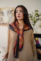 Mosaic Cotton Silk Scarf (KS-020)
