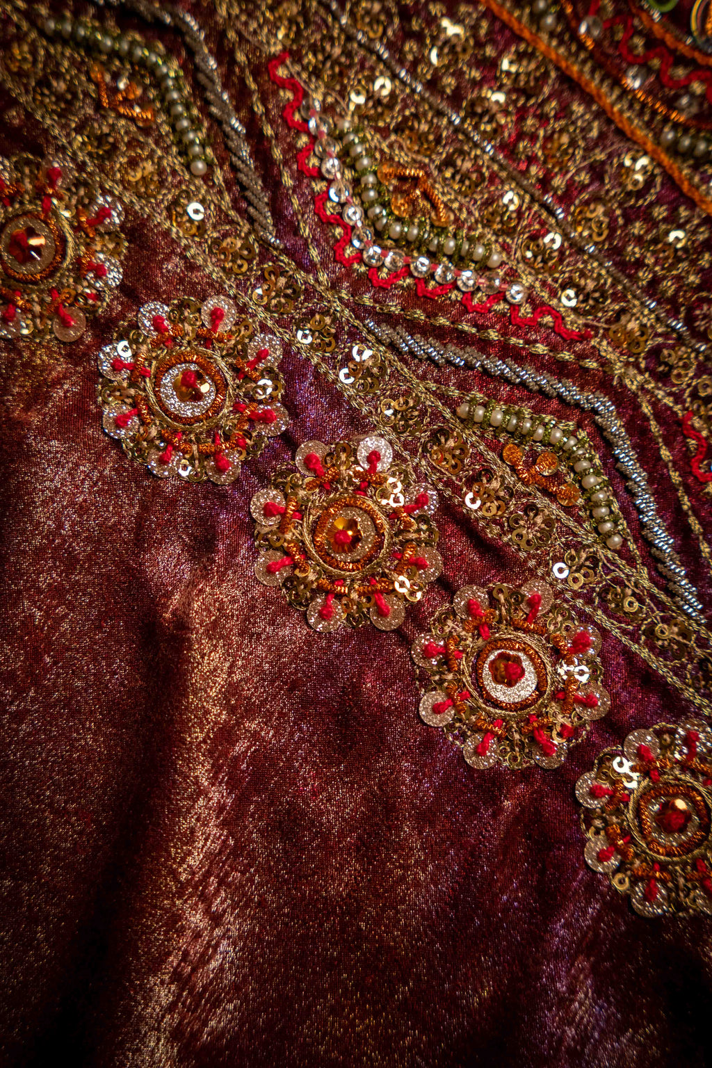 Jaamuni Detail View - Luxury Pakistani Shawl - shoppingkarado.com