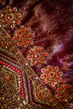 Jaamuni - Handcrafted Velvet Shawl by Vashah - Shopping Karado