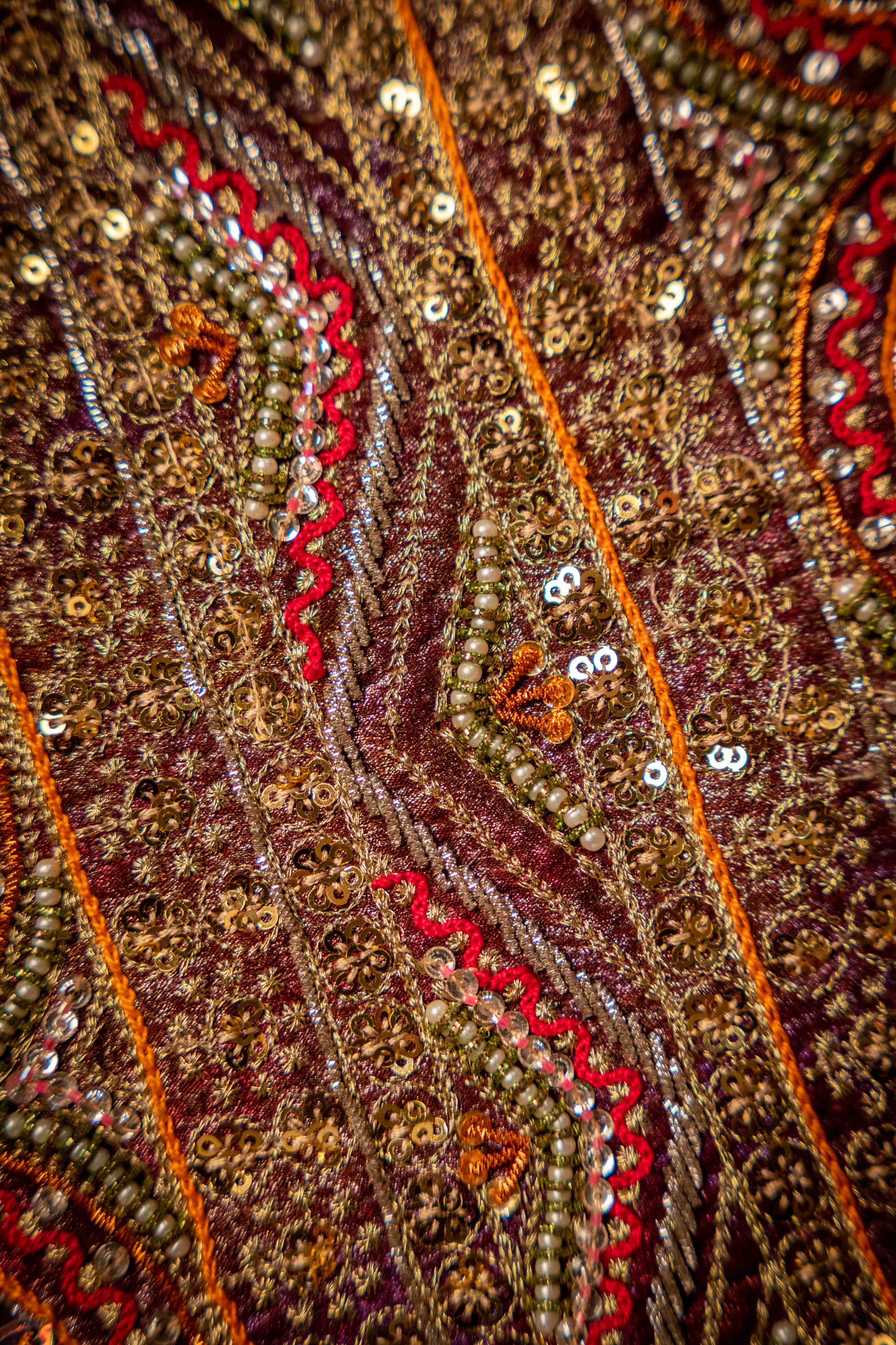 Jaamuni - Purple Embroidered Luxury Shawl - Buy Online Pakistan