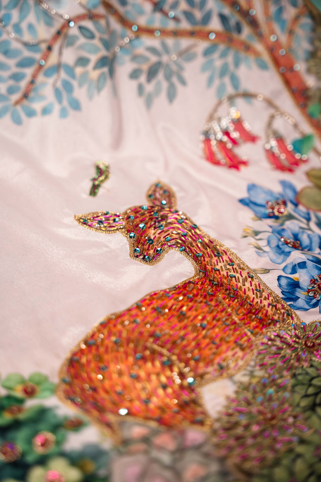 IVORY CANOPY - Red Embroidered Luxury Shawl - Buy Online Pakistan