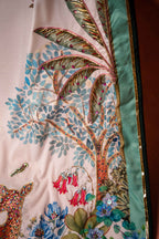 IVORY CANOPY - Red Embroidered Luxury Shawl - Buy Online Pakistan