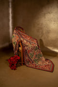 Ibtida Shawl - Handcrafted Raw Silk Shawl by Vashah - Shopping Karado