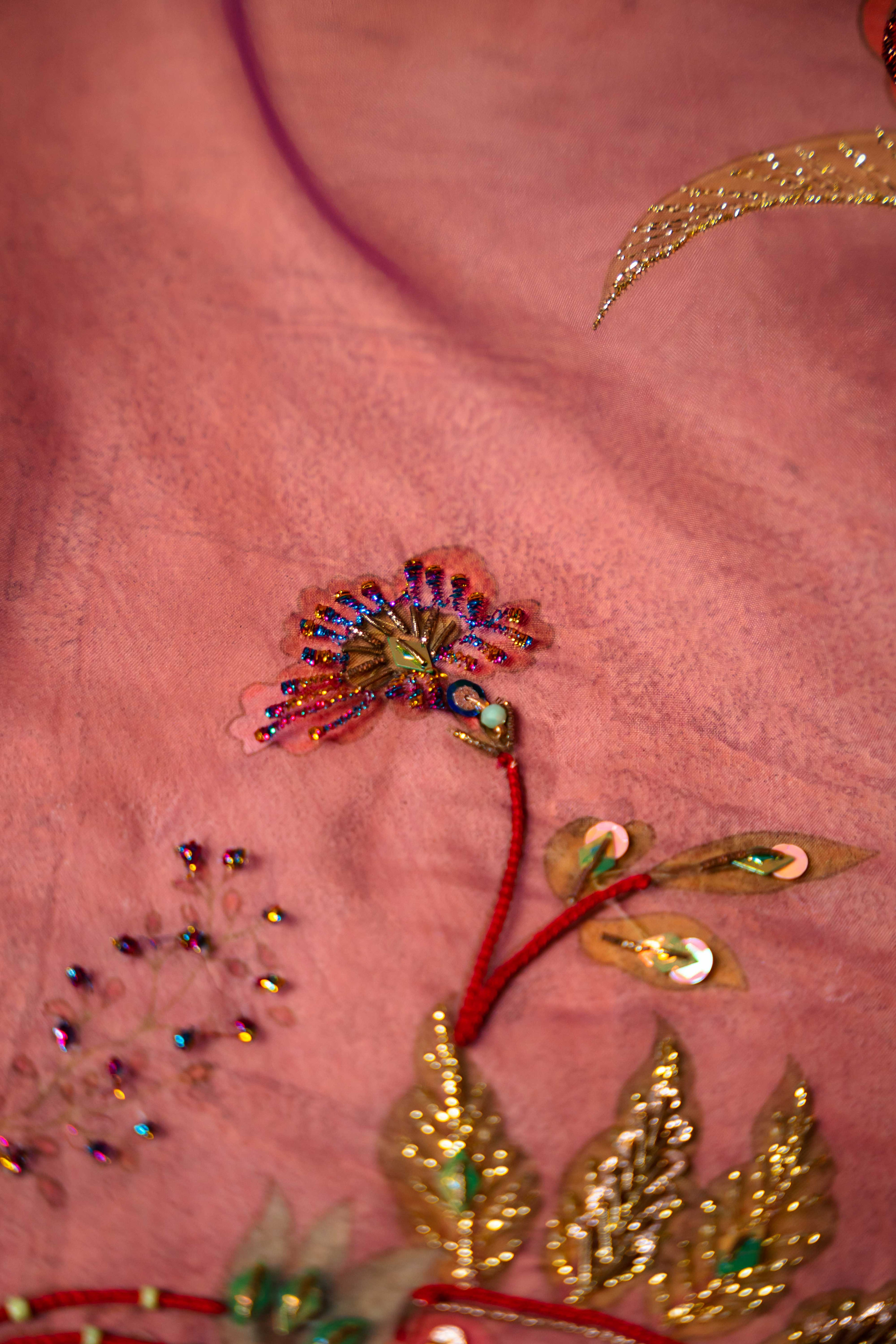 AMETHYST BLOOM - Handcrafted Silk Shawl by Vashah - Shopping Karado