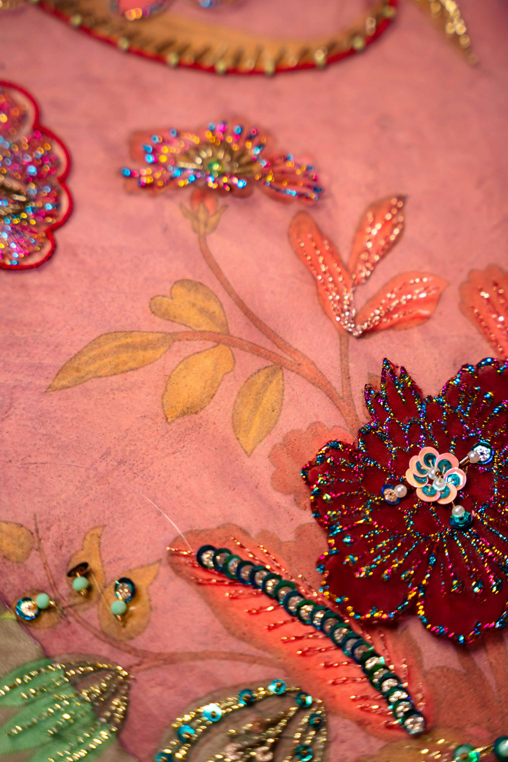 AMETHYST BLOOM - Purple Embroidered Luxury Shawl - Buy Online Pakistan