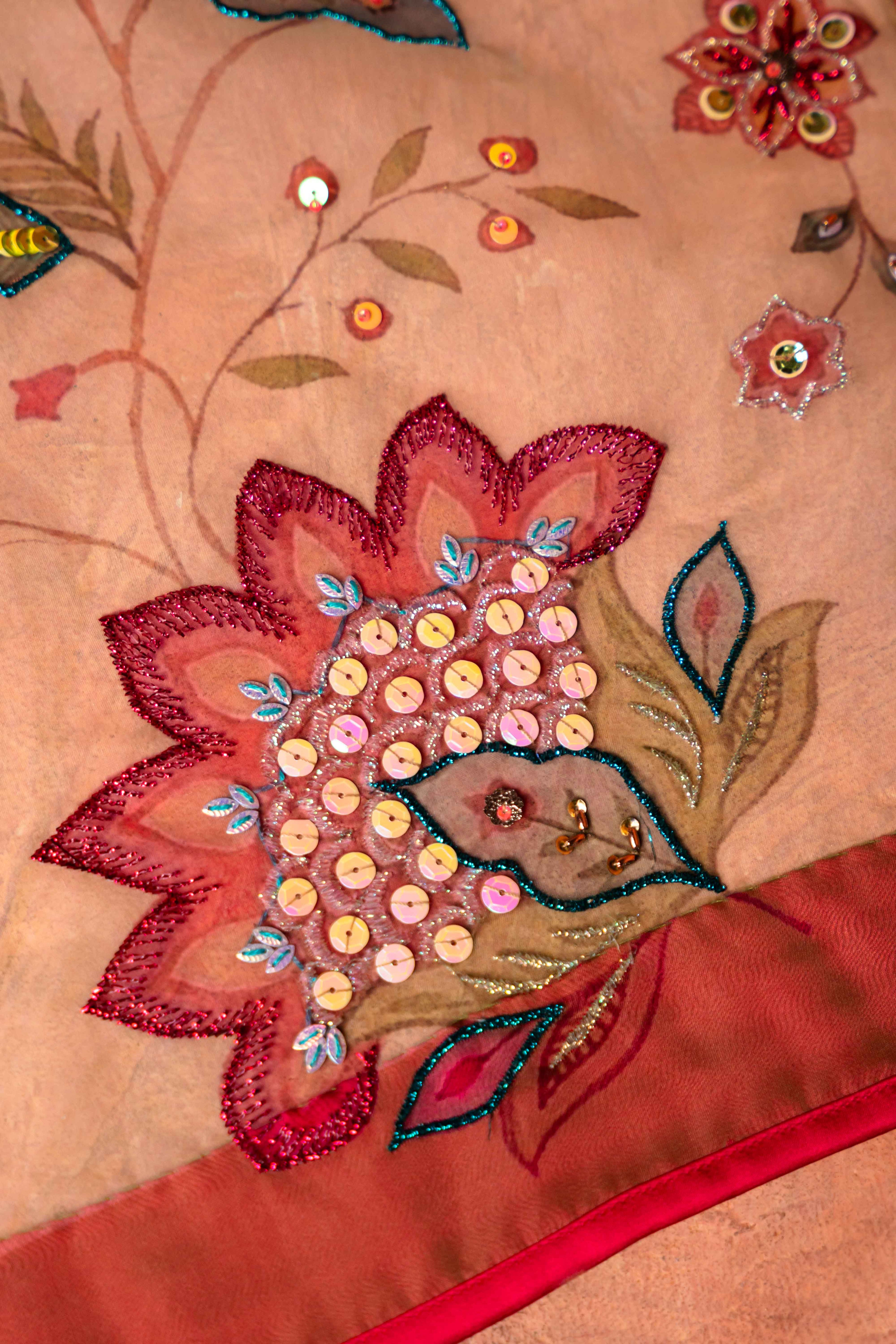 FIRST LIGHT - Green Embroidered Luxury Shawl - Buy Online Pakistan