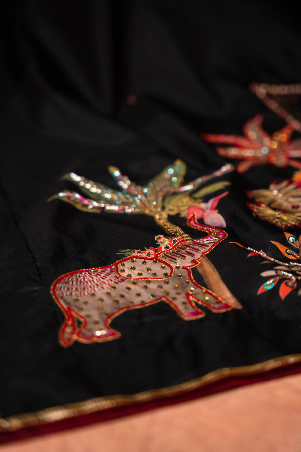 THE EMPEROR’S MARK - Handcrafted Raw Silk Shawl by Vashah - Shopping Karado