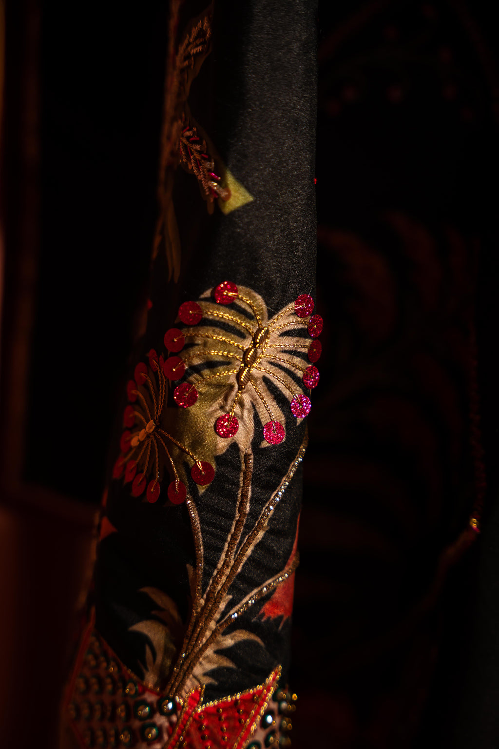 THE EMPEROR’S MARK - Red Embroidered Luxury Shawl - Buy Online Pakistan