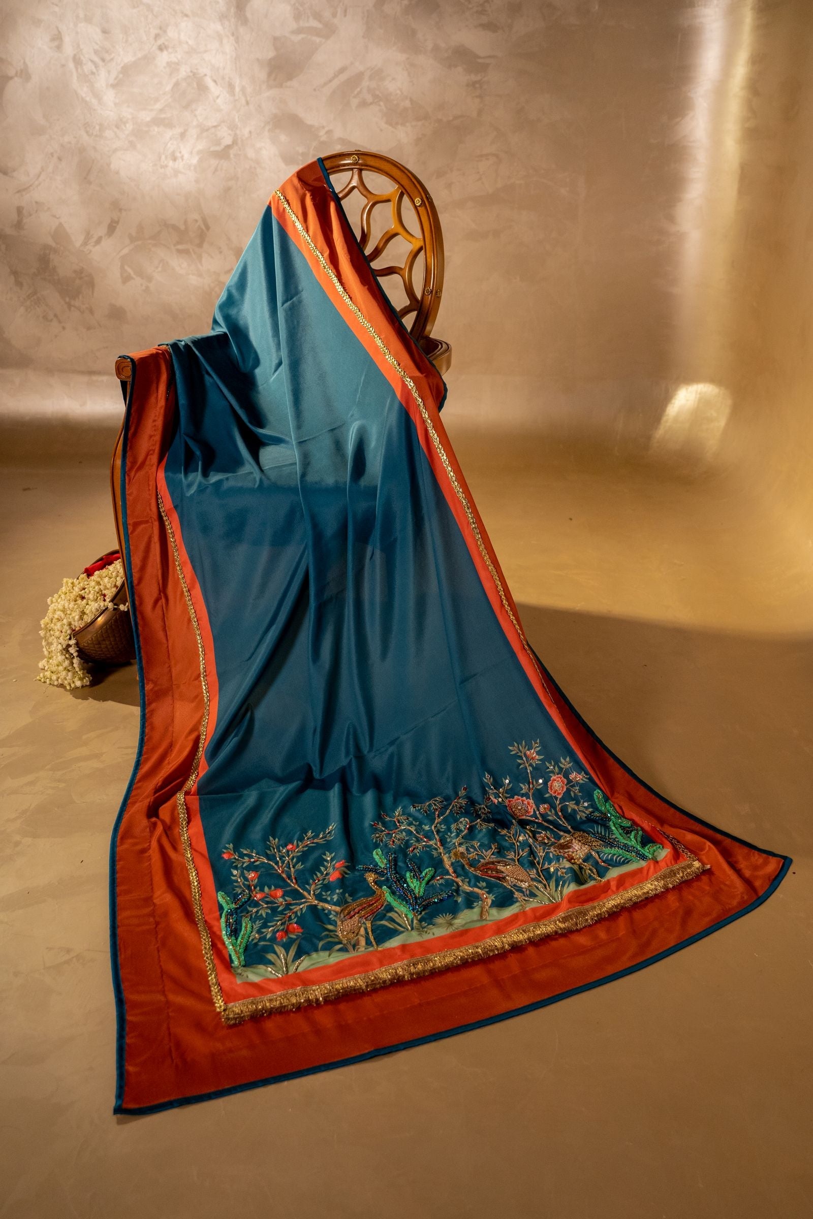 Taabeer - Handcrafted Raw Silk Shawl by Vashah - Shopping Karado