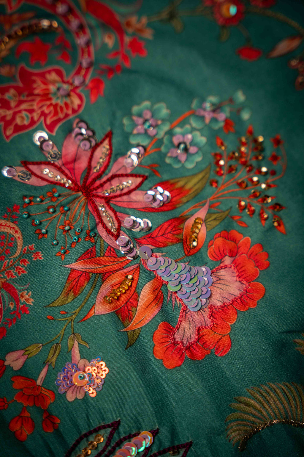 Jabee'n Dupatta - Handcrafted Raw Silk Shawl by Vashah - Shopping Karado