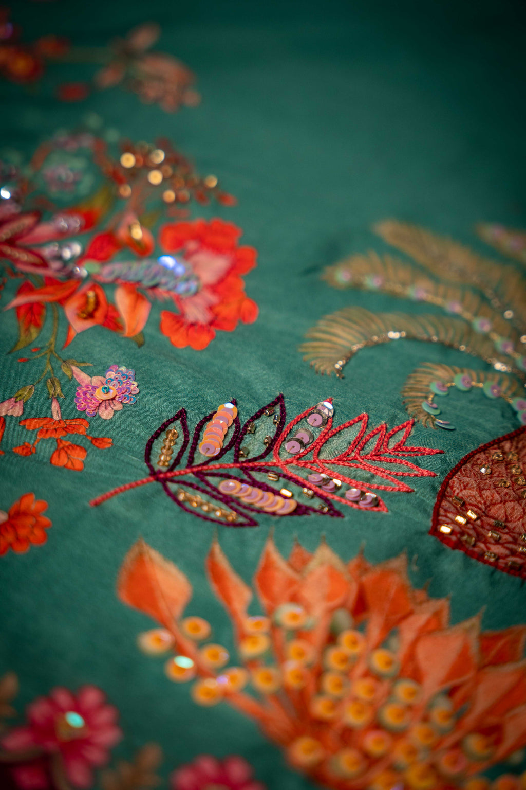 Jabee'n Dupatta - Handcrafted Raw Silk Shawl by Vashah - Shopping Karado