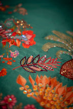 Jabee'n Dupatta - Handcrafted Raw Silk Shawl by Vashah - Shopping Karado