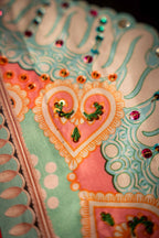 Chinaar Dupatta Detail View - Luxury Pakistani Shawl - shoppingkarado.com