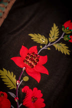 Chinaar Dupatta - Handcrafted Raw Silk Shawl by Vashah - Shopping Karado
