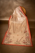 Chandni Dupatta - Handcrafted Raw Silk Shawl by Vashah - Shopping Karado