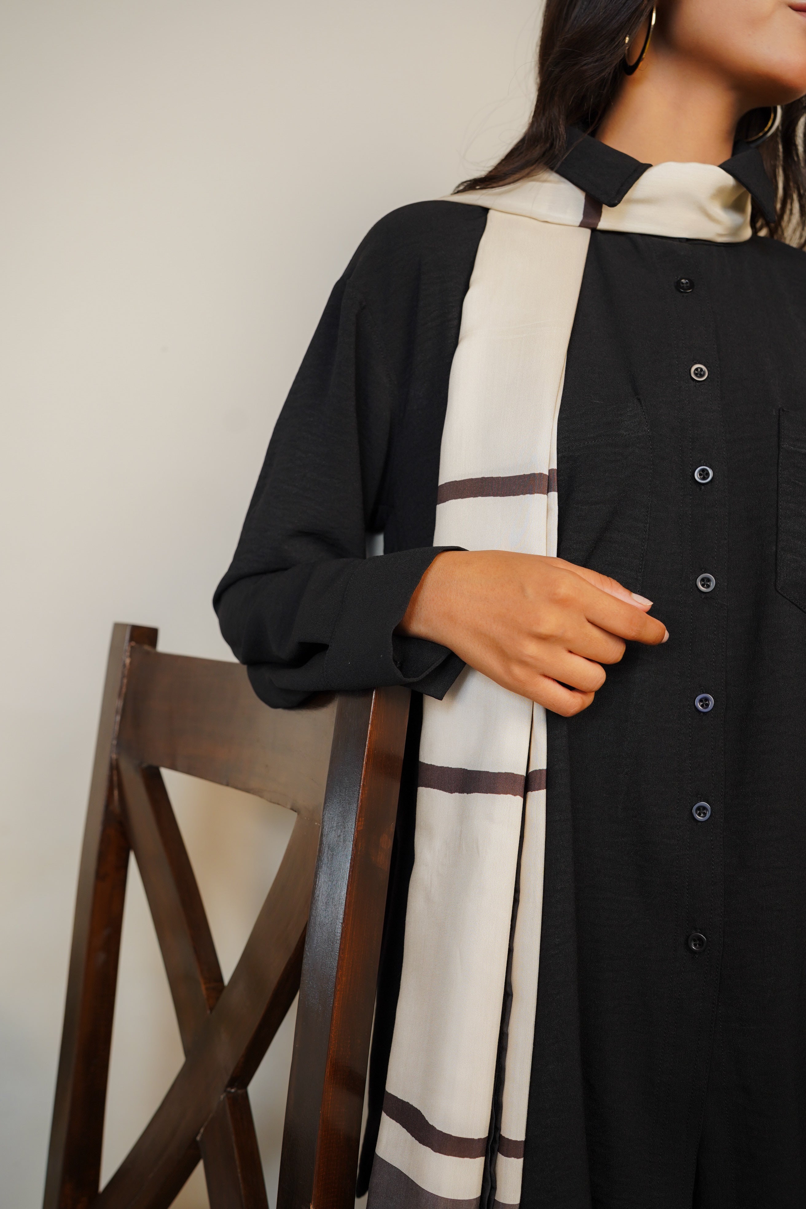 Ivory Stone Scarf (KS-024)