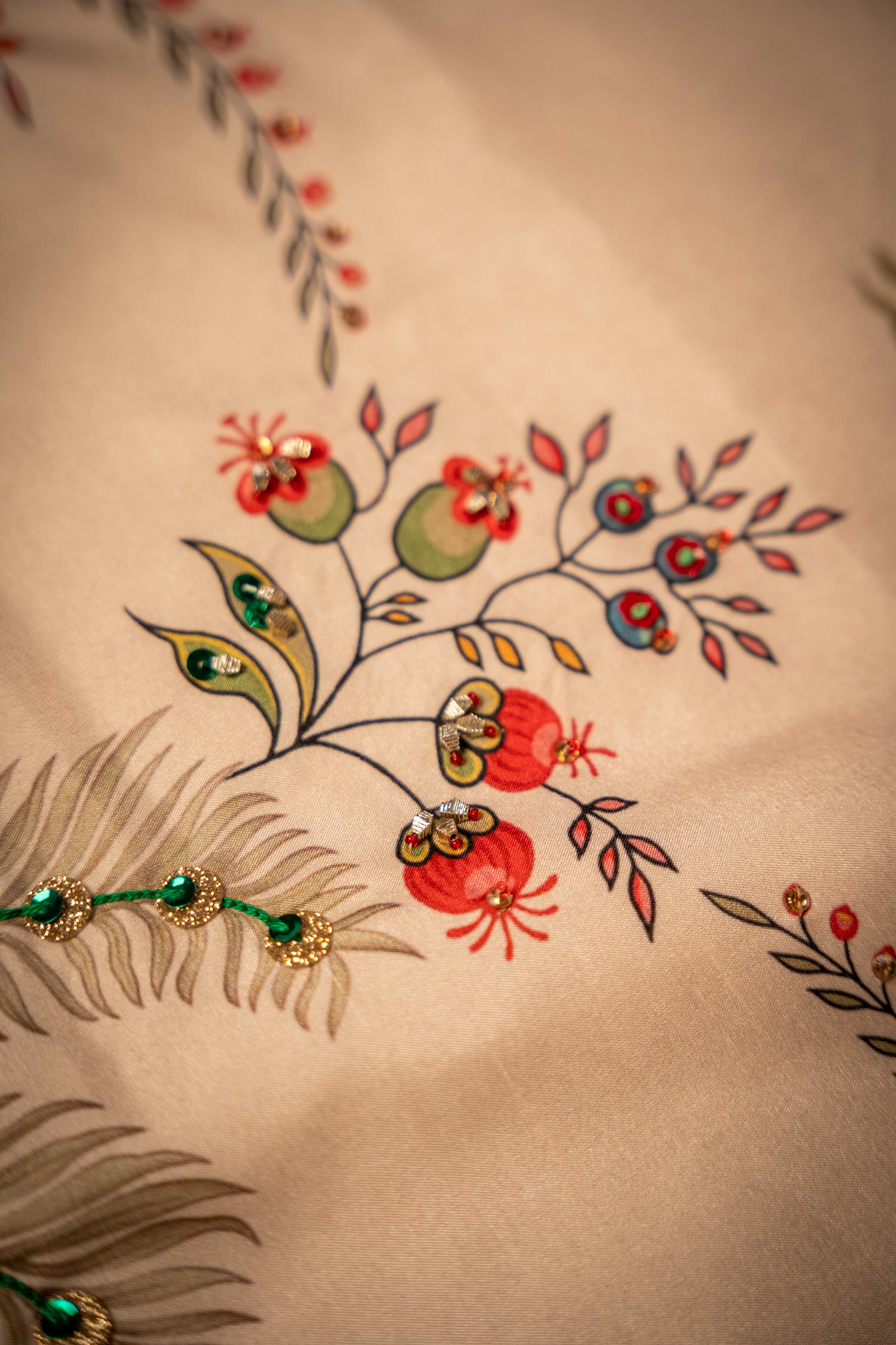 Chandni Dupatta - Handcrafted Raw Silk Shawl by Vashah - Shopping Karado