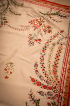 Chandni Dupatta - Red Embroidered Luxury Shawl - Buy Online Pakistan