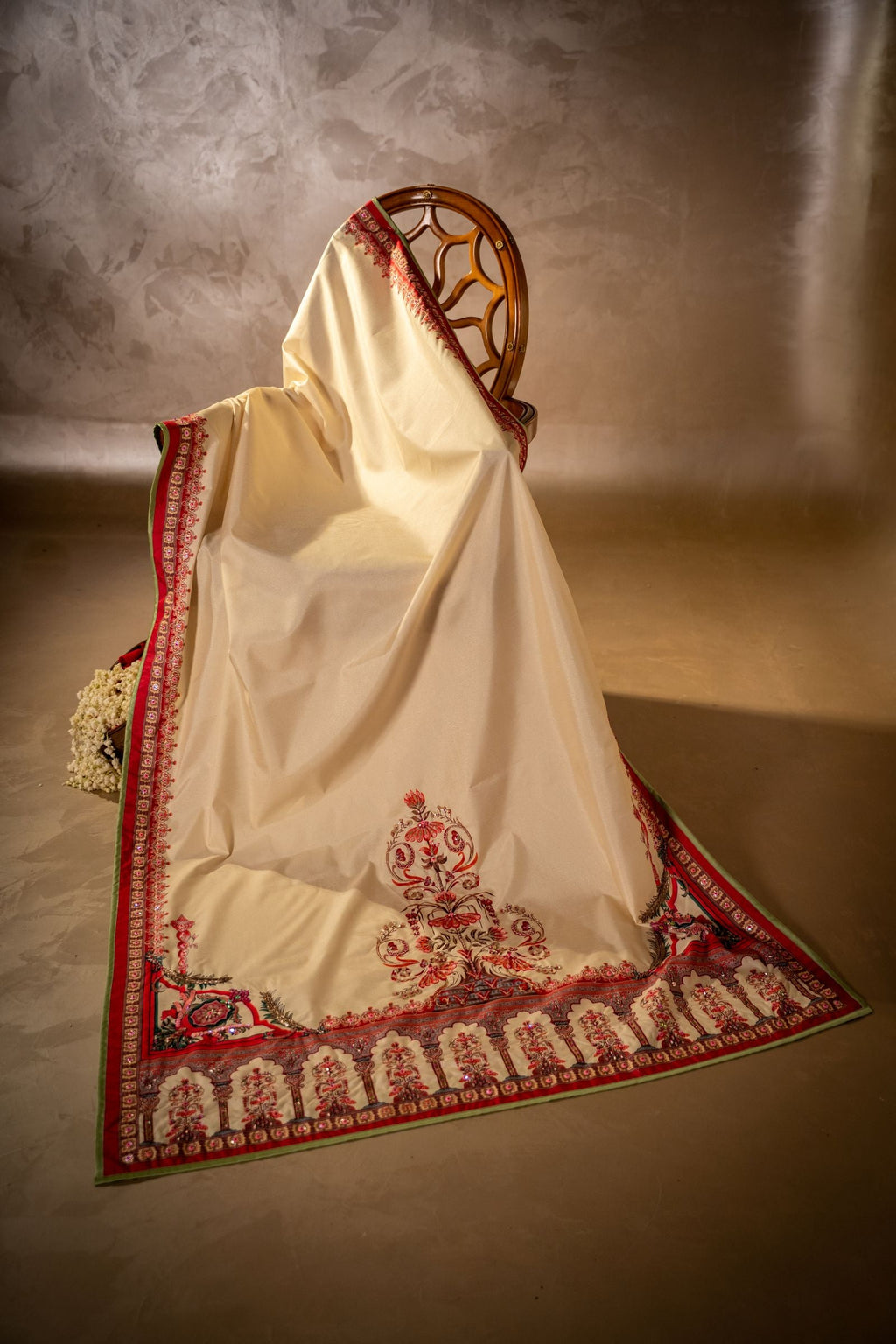 Qurbat-Shawl - Handcrafted Raw Silk Shawl by Vashah - Shopping Karado