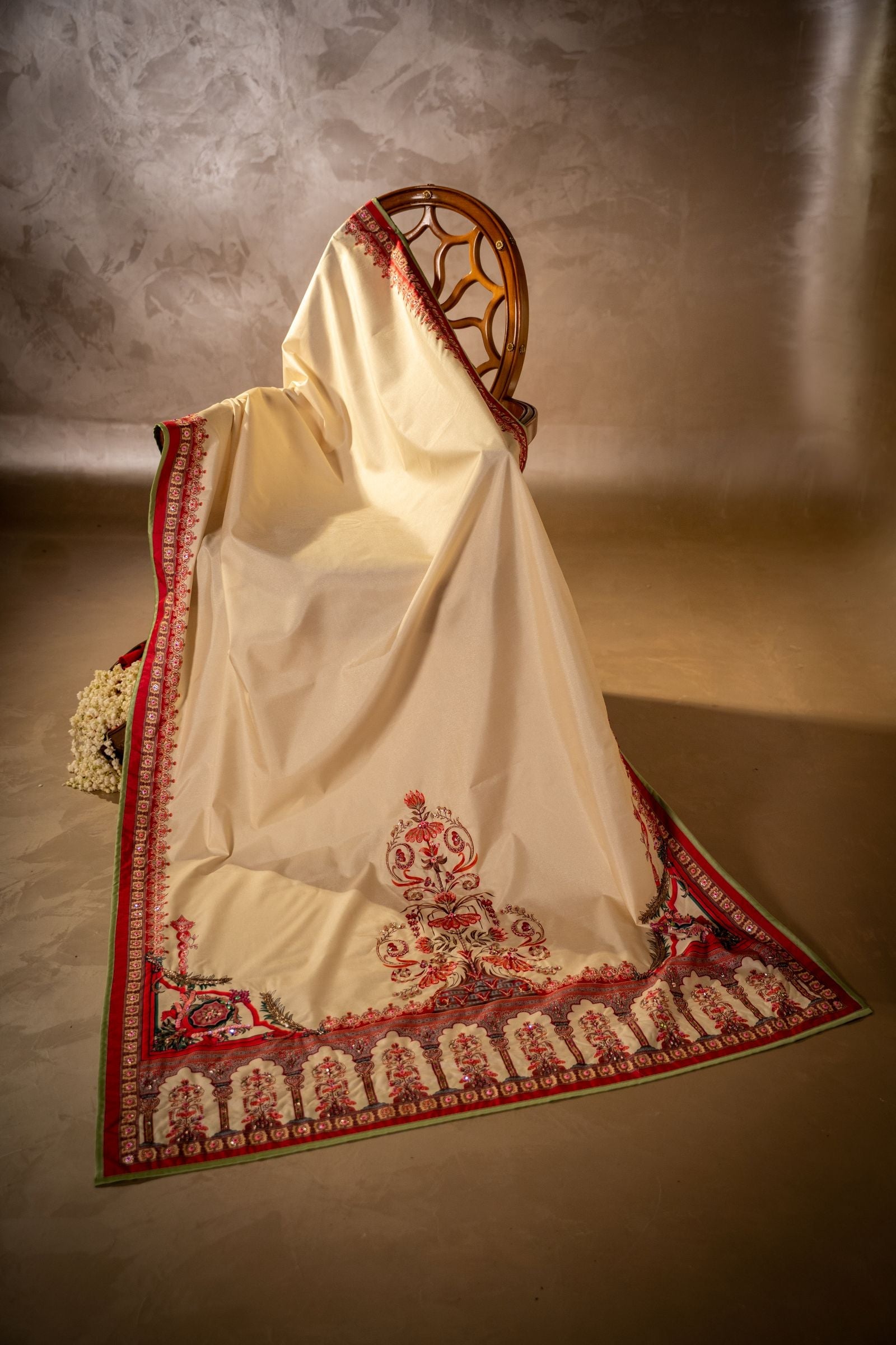 Qurbat-Shawl - Handcrafted Raw Silk Shawl by Vashah - Shopping Karado