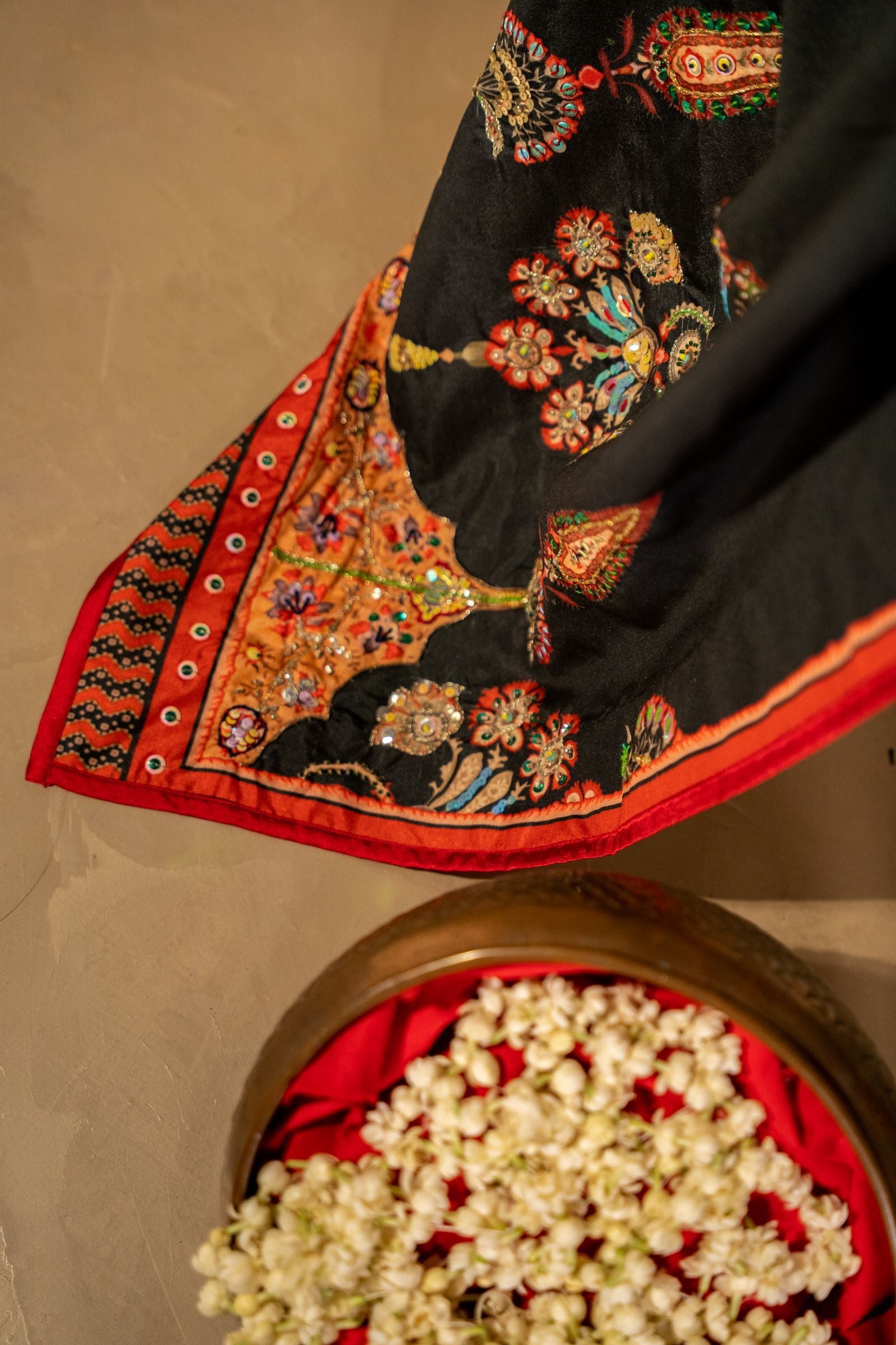 Gulistan - Red Embroidered Luxury Shawl - Buy Online Pakistan