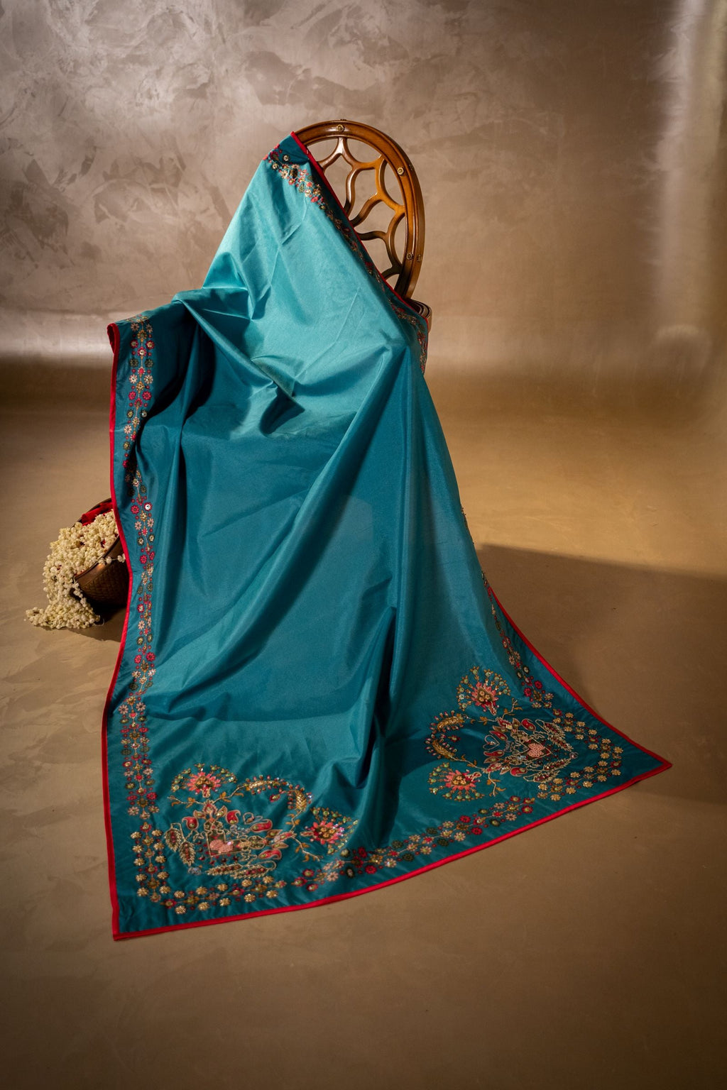 Jharna Shawl - Handcrafted Raw Silk Shawl by Vashah - Shopping Karado