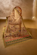 Afsanah - Shawl - Handcrafted Organza Shawl by Vashah - Shopping Karado