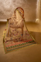 Afsanah - Shawl - Handcrafted Organza Shawl by Vashah - Shopping Karado