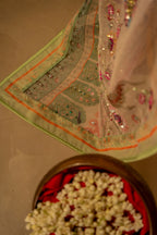 Afsanah - Shawl - Green Embroidered Luxury Shawl - Buy Online Pakistan