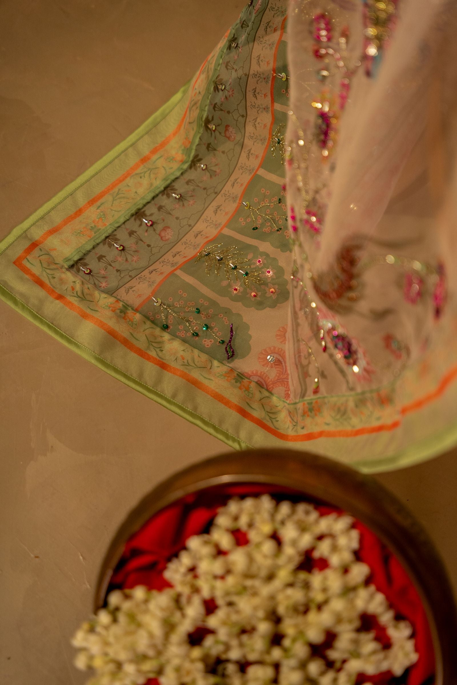 Afsanah - Shawl - Green Embroidered Luxury Shawl - Buy Online Pakistan