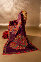 Mandala - Shawl - Handcrafted Raw Silk Shawl by Vashah - Shopping Karado