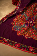 Mandala - Shawl - Gold Embroidered Luxury Shawl - Buy Online Pakistan