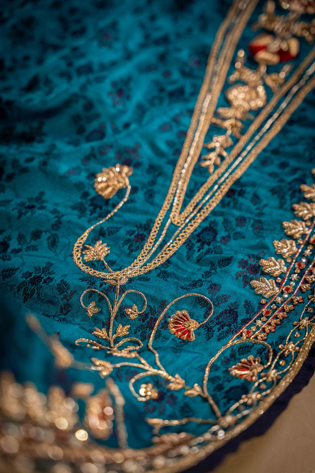 Neela Sabz - Ruby Embroidered Luxury Shawl - Buy Online Pakistan