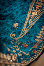 Neela Sabz - Ruby Embroidered Luxury Shawl - Buy Online Pakistan