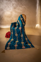 Mor Mahal Detail View - Luxury Pakistani Shawl - shoppingkarado.com