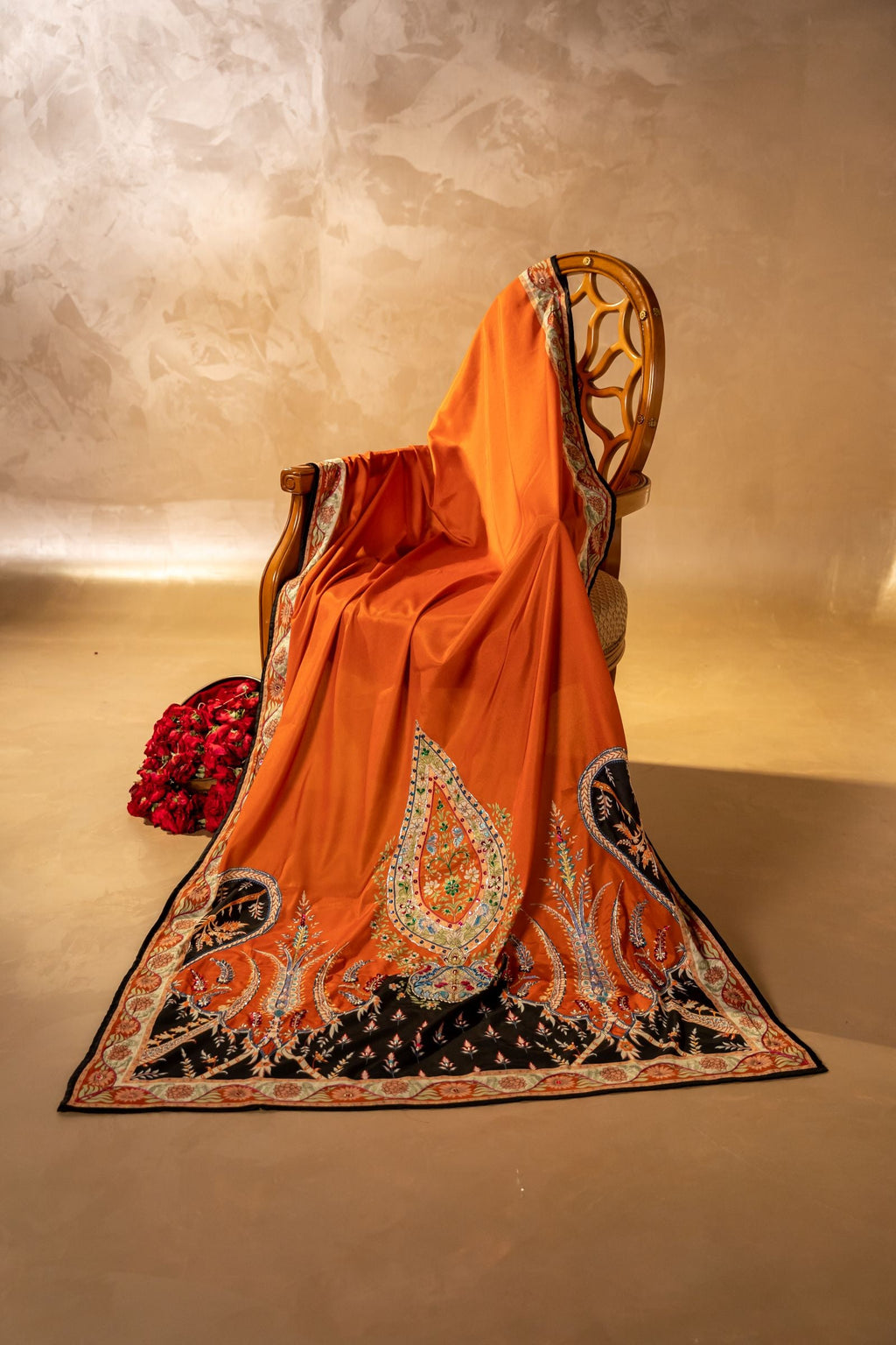 Durreh Shawl - Handcrafted Raw Silk Shawl by Vashah - Shopping Karado