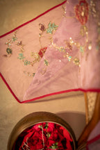 Shaam-e-Gul Detail View - Luxury Pakistani Shawl - shoppingkarado.com