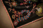 Midnight Chintz - Red Embroidered Luxury Shawl - Buy Online Pakistan