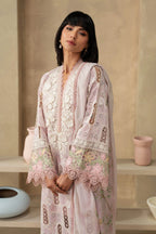 MARIA-B 3pc Blush Blossom Luxury Embroidered Pret snail baby pink
