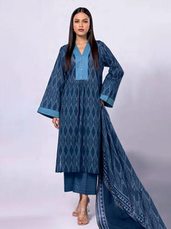 3PCS UNSTITCHED LAWN