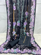 Gulaab Kataan SIlk Suit - Black - Buy Online at Shopping Karado